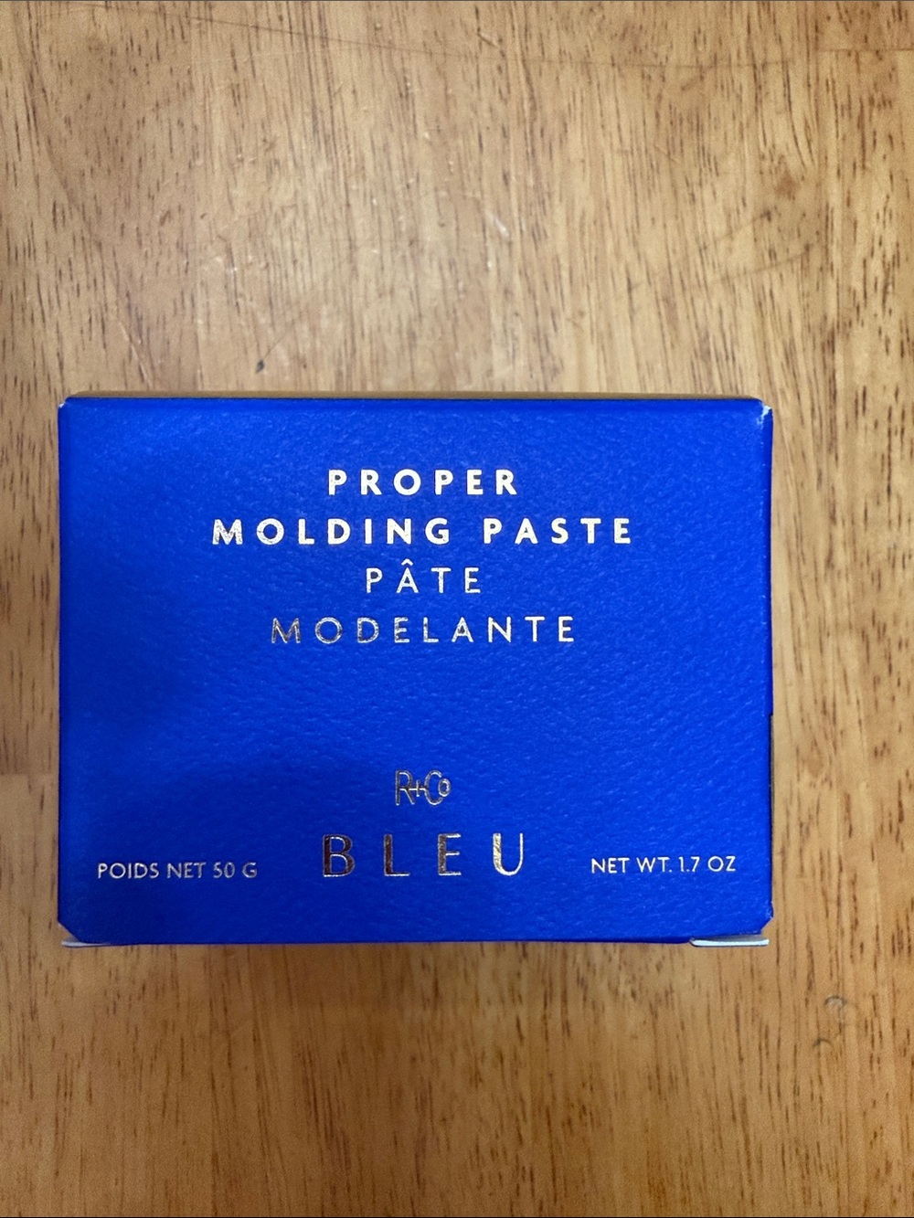 R+Co Bleu Proper Molding Paste - Bright Blue Box